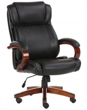 Кресло офисное BRABIX PREMIUM "Magnum EX-701" (дерево, рециклированная кожа, черное) 531827 в Нижнекамске - nizhnekamsk.ok-mebel.com | фото 1