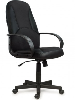 Кресло офисное BRABIX "City EX-512" (кожзам черный, ткань черная) 531407 в Нижнекамске - nizhnekamsk.ok-mebel.com | фото