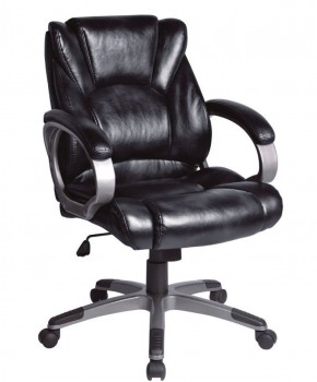 Кресло офисное BRABIX "Eldorado EX-504", экокожа, черное, 530874 в Нижнекамске - nizhnekamsk.ok-mebel.com | фото 1