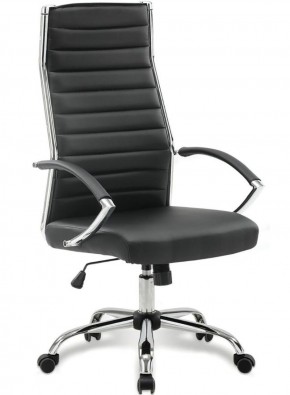 Кресло офисное BRABIX "Style EX-528", экокожа, хром, черное, 531947 в Нижнекамске - nizhnekamsk.ok-mebel.com | фото