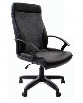 Кресло офисное BRABIX "Trust EX-535" (экокожа/черная/ткань серая) 531383 в Нижнекамске - nizhnekamsk.ok-mebel.com | фото