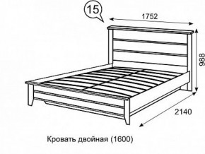 Кровать 1600 с ПМ София 15 в Нижнекамске - nizhnekamsk.ok-mebel.com | фото 3