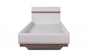 Кровать 90/TYP 90, LINATE ,цвет белый/сонома трюфель в Нижнекамске - nizhnekamsk.ok-mebel.com | фото 3