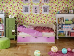 Кровать Бабочки (Сиреневый металлик) 1600 в Нижнекамске - nizhnekamsk.ok-mebel.com | фото