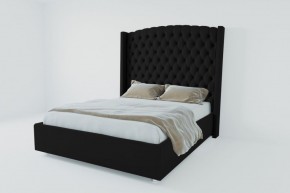 Кровать Берлин ЛЮКС с ПМ 800 (экокожа кольт ч) в Нижнекамске - nizhnekamsk.ok-mebel.com | фото