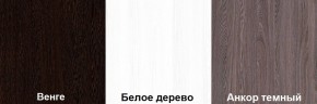 Кровать-чердак Пионер 1 (800*1900) Белое дерево, Анкор темный, Венге в Нижнекамске - nizhnekamsk.ok-mebel.com | фото 3