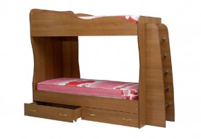 Кровать детская 2-х ярусная Юниор-1 (800*2000) ЛДСП в Нижнекамске - nizhnekamsk.ok-mebel.com | фото 1