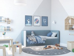 Кровать-диван Leonardo 160*70 (Голубой) + боковина в Нижнекамске - nizhnekamsk.ok-mebel.com | фото 5