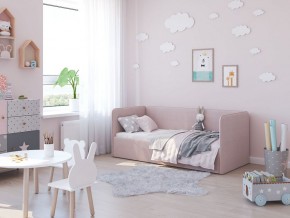 Кровать-диван Leonardo 160*70 (Розовый) + боковина в Нижнекамске - nizhnekamsk.ok-mebel.com | фото 5