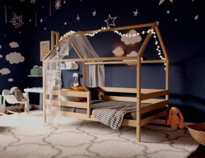 Кровать-домик 80*160 без покраски в Нижнекамске - nizhnekamsk.ok-mebel.com | фото 2