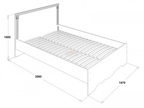 Кровать двойная Ольга 1Н + 2-а ящика (1400*2000) в Нижнекамске - nizhnekamsk.ok-mebel.com | фото 3