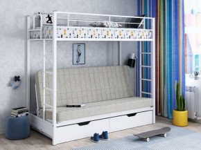 Кровать двухъярусная с диваном "Мадлен-ЯЯ" с ящиками в Нижнекамске - nizhnekamsk.ok-mebel.com | фото