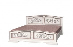 ЕЛЕНА Кровать из массива 1400 (Дуб Молочный) в Нижнекамске - nizhnekamsk.ok-mebel.com | фото