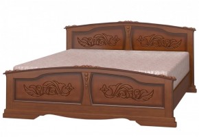 ЕЛЕНА Кровать из массива 1400 (Орех) в Нижнекамске - nizhnekamsk.ok-mebel.com | фото
