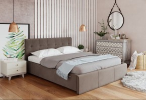 Кровать Изабелла с латами Newtone cacao 1600x2000 в Нижнекамске - nizhnekamsk.ok-mebel.com | фото 2