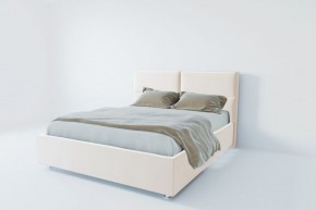 Кровать Корсика с ПМ 1400 (экокожа белая) в Нижнекамске - nizhnekamsk.ok-mebel.com | фото 2