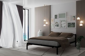 Кровать Мета с матрасом 1200 (черный) в Нижнекамске - nizhnekamsk.ok-mebel.com | фото 2