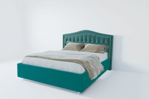 Кровать Нягань с ПМ 1200 (велюр бирюзовый) в Нижнекамске - nizhnekamsk.ok-mebel.com | фото 2