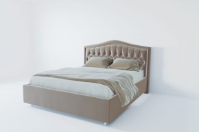Кровать Нягань с ПМ 1200 (велюр светло-серый) в Нижнекамске - nizhnekamsk.ok-mebel.com | фото 2