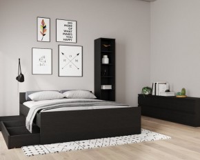 Кровать ОРИОН двухспальная с ортопедическим основанием 160х200, цвет Дуб Венге в Нижнекамске - nizhnekamsk.ok-mebel.com | фото 3