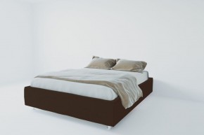 Кровать Подиум с ортопедическим основанием 900 (экокожа коричневая) в Нижнекамске - nizhnekamsk.ok-mebel.com | фото