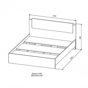 СОФИ СКР1600.1 Кровать 1600 в Нижнекамске - nizhnekamsk.ok-mebel.com | фото 2