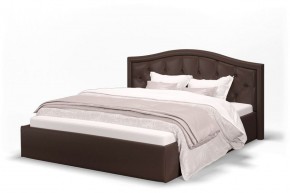 Кровать Стелла 1200 + Основание (Лесмо brown) коричневый в Нижнекамске - nizhnekamsk.ok-mebel.com | фото