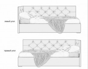 Кровать угловая Лилу интерьерная +основание/ПМ/бельевое дно (120х200) в Нижнекамске - nizhnekamsk.ok-mebel.com | фото 5