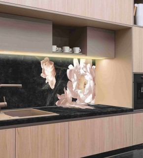 Кухонный фартук со столешницей (А-05) в едином стиле (3050 мм) в Нижнекамске - nizhnekamsk.ok-mebel.com | фото 1