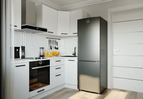 Кухонный гарнитур Белый Глянец 2200*1000 (Стол. 26мм) в Нижнекамске - nizhnekamsk.ok-mebel.com | фото