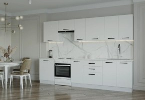 Кухонный гарнитур Белый Глянец 3000 (Стол. 26мм) в Нижнекамске - nizhnekamsk.ok-mebel.com | фото
