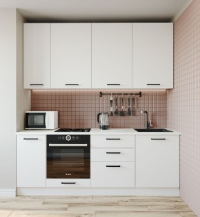 Кухонный гарнитур Жемчуг 2200 (Стол. 38мм) в Нижнекамске - nizhnekamsk.ok-mebel.com | фото