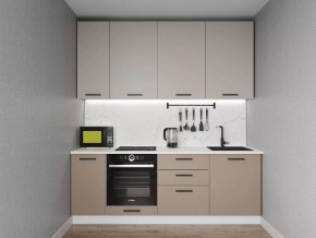 Кухонный гарнитур Каппучино 2200 h950 (Стол. 26мм) в Нижнекамске - nizhnekamsk.ok-mebel.com | фото