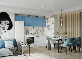 Кухонный гарнитур Капри 2550 (Стол. 26мм) в Нижнекамске - nizhnekamsk.ok-mebel.com | фото