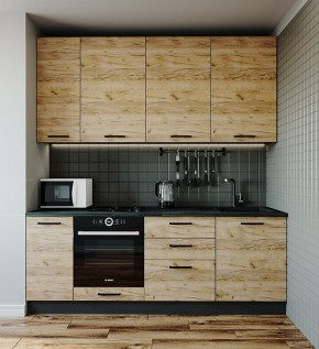 Кухонный гарнитур Крафт 2200 (Стол. 26мм) в Нижнекамске - nizhnekamsk.ok-mebel.com | фото