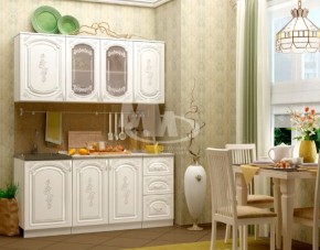 ЛИЗА-2 Кухонный гарнитур 1,7 Белый глянец холодный в Нижнекамске - nizhnekamsk.ok-mebel.com | фото