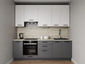 Кухонный гарнитур Меренга 2400 h950 (Стол. 26мм) в Нижнекамске - nizhnekamsk.ok-mebel.com | фото