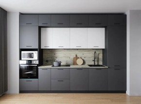 Кухонный гарнитур Меренга 3400 (Стол. 26мм) в Нижнекамске - nizhnekamsk.ok-mebel.com | фото