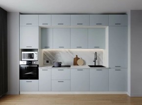 Кухонный гарнитур Смоки 3400 (Стол. 26мм) в Нижнекамске - nizhnekamsk.ok-mebel.com | фото