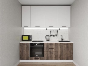 Кухонный гарнитур Старое Дерево 2200 h950 (Стол. 26мм) в Нижнекамске - nizhnekamsk.ok-mebel.com | фото