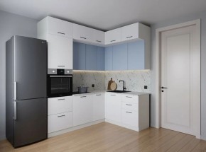 Кухонный гарнитур угловой Капри 2200*1700 (Стол. 38мм) в Нижнекамске - nizhnekamsk.ok-mebel.com | фото