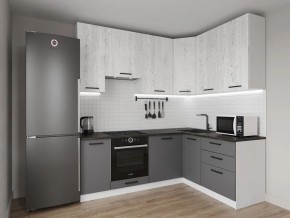 Кухонный гарнитур угловой Санторини 2200*1600 h950 (Стол. 38мм) в Нижнекамске - nizhnekamsk.ok-mebel.com | фото