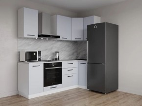 Кухонный гарнитур угловой Смоки 2200*1000 (Стол. 26мм) в Нижнекамске - nizhnekamsk.ok-mebel.com | фото