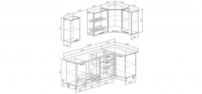 Кухонный гарнитур Умбра 2200*1000 (Стол. 26мм) в Нижнекамске - nizhnekamsk.ok-mebel.com | фото 2