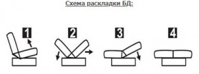 ЛАУРА ЛЮКС Диван Лаура Люкс БД+2подушки в Нижнекамске - nizhnekamsk.ok-mebel.com | фото 7