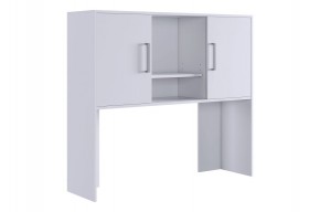 ЛАЙТ 2 Надстройка стола компьютерного (1200) белый в Нижнекамске - nizhnekamsk.ok-mebel.com | фото