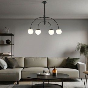 Люстра на штанге Eurosvet Cenacolo 30179/4 черный в Нижнекамске - nizhnekamsk.ok-mebel.com | фото 2
