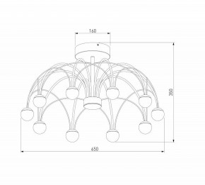 Люстра на штанге Eurosvet Ragno 90035/10 LED черный в Нижнекамске - nizhnekamsk.ok-mebel.com | фото 4