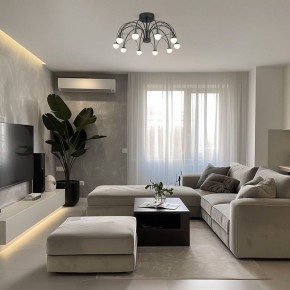 Люстра на штанге Eurosvet Ragno 90035/10 LED черный в Нижнекамске - nizhnekamsk.ok-mebel.com | фото 5