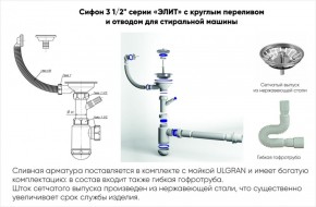 Мойка кухонная ULGRAN U-101 (500) в Нижнекамске - nizhnekamsk.ok-mebel.com | фото 14